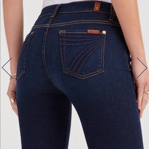 7 For All Mankind Dojo Flared Deep Indigo Jeans